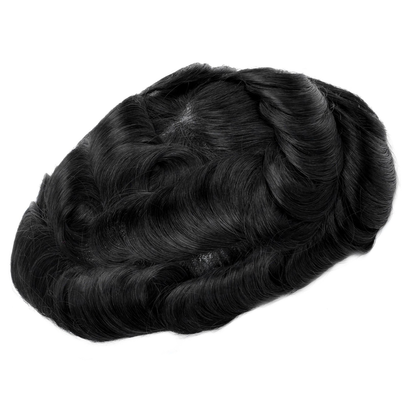 Frontal Hairpiece1.57"x7" Hair System For Men Piece for Hairline