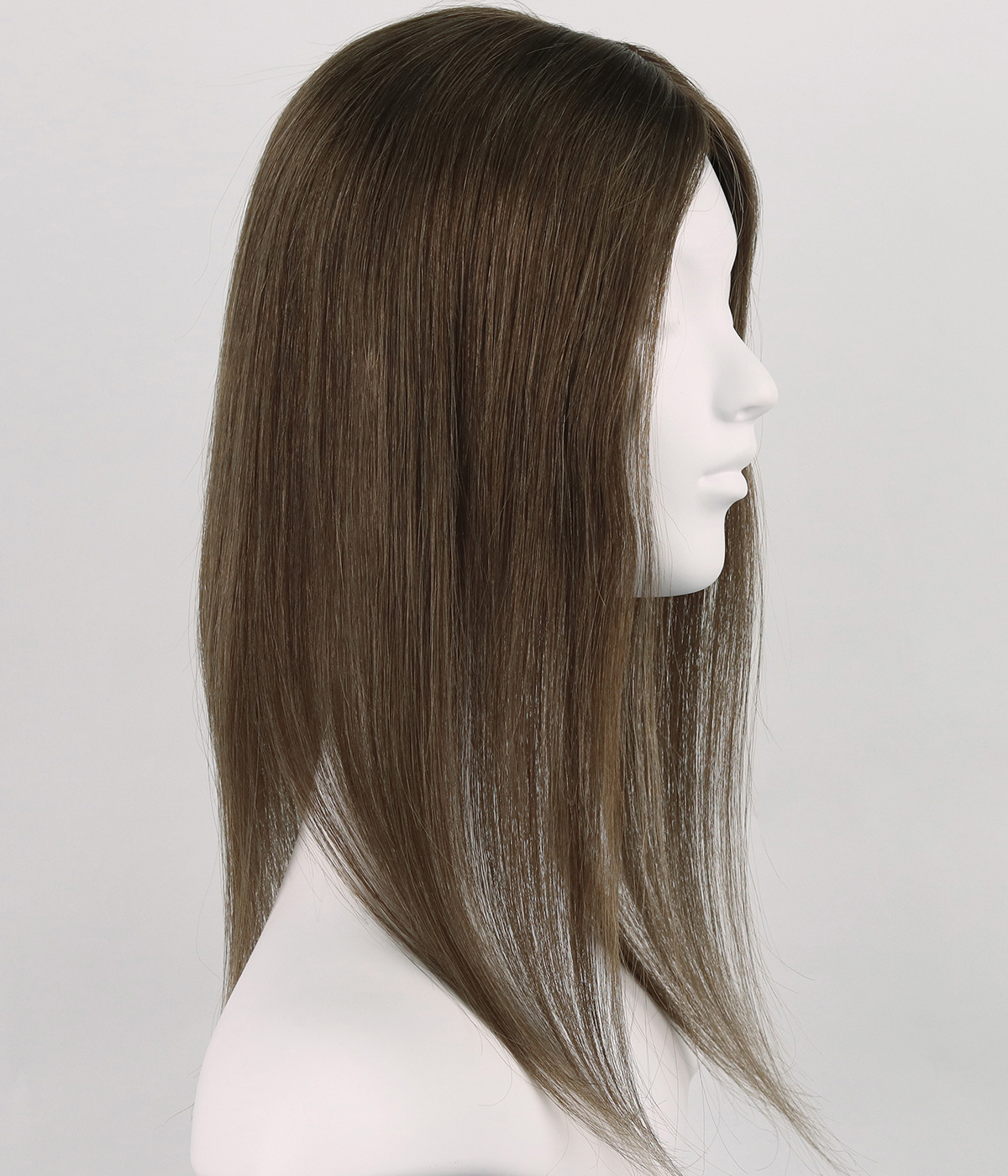 6"x6" Silk Part Human Hair Topper with Full Hand-tied Fish Net Around | Micro Line Topper | Hair Loss Integration System  