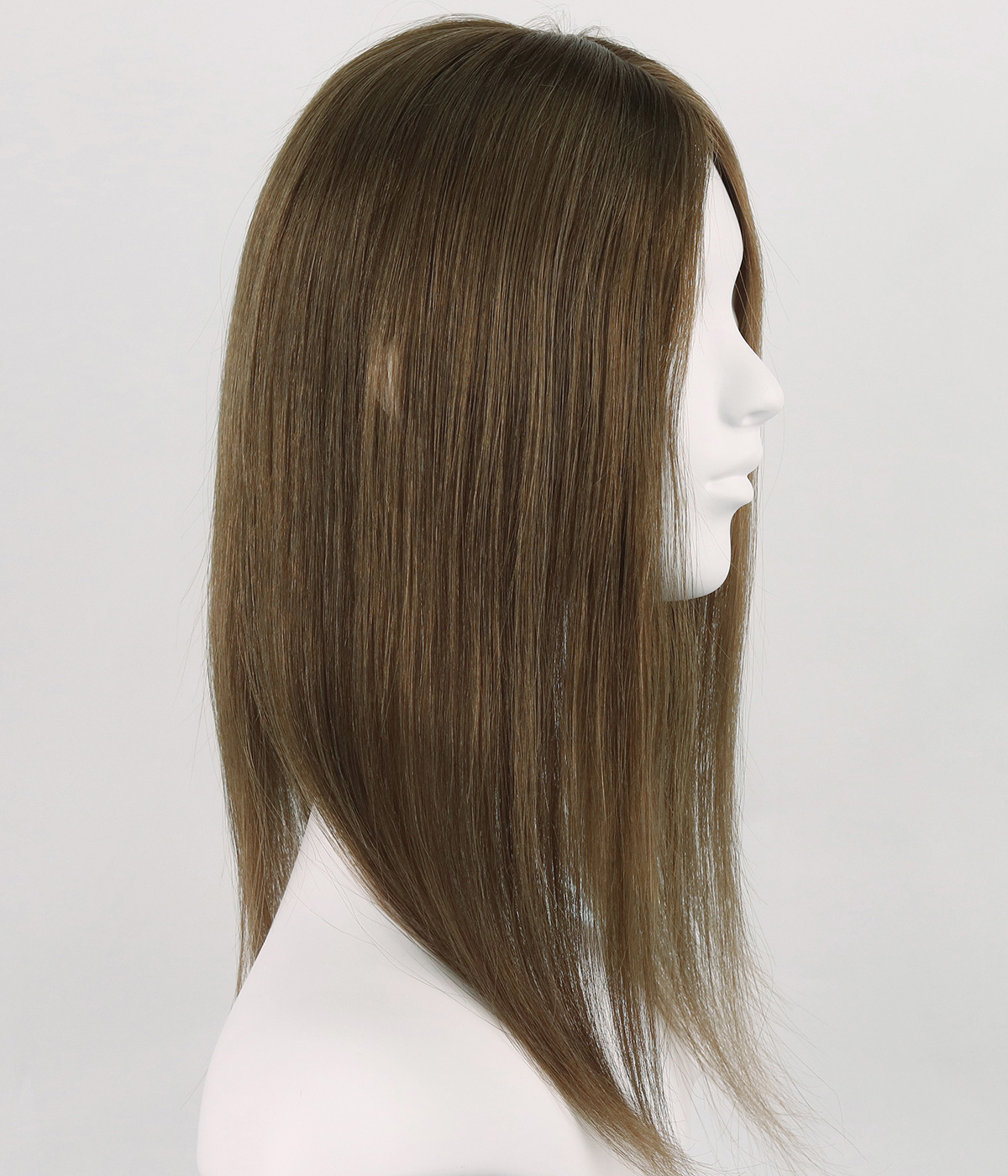 6"x6" Silk Part Human Hair Topper with Full Hand-tied Fish Net Around | Micro Line Topper | Hair Loss Integration System  