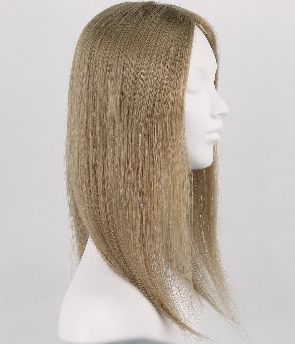 6"x6" Silk Part Human Hair Topper with Full Hand-tied Fish Net Around | Micro Line Topper | Hair Loss Integration System  