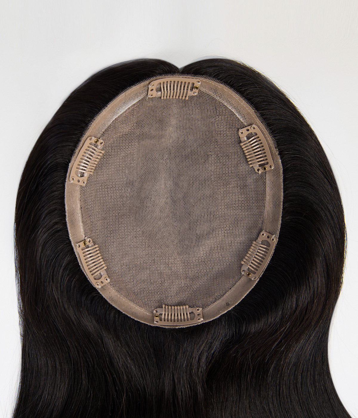 6"*7" Full Silk Base European Human Hair Topper | 100% Handtied | European Hair Topper