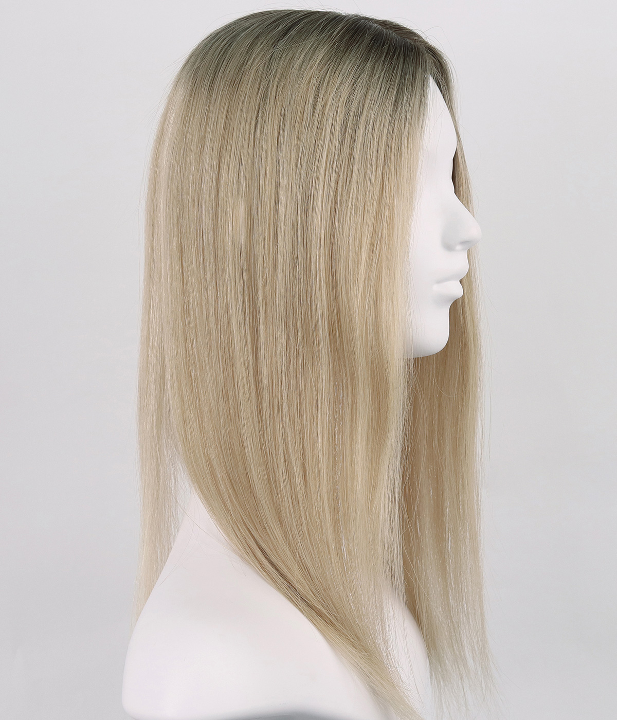 6"x6" Silk Part Human Hair Topper with Full Hand-tied Fish Net Around | Micro Line Topper | Hair Loss Integration System  