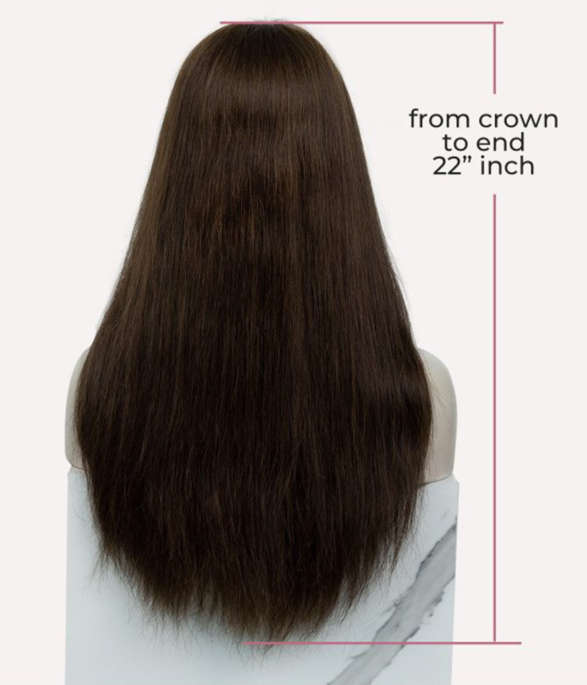 13"x4" Dark Brown Remy Human Hair Lace Front Wig