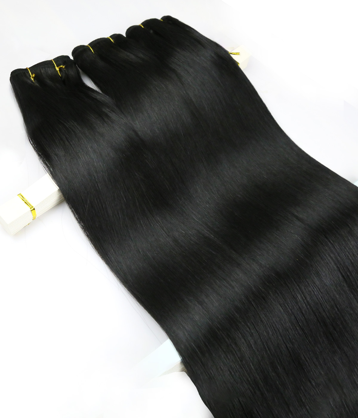 Delux Machine Weft 100% Virgin Remy Human Hair Extensions for Pro 100g 