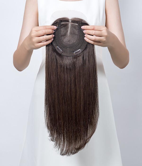 6"x6" Mono Top Human Hair Topper | Hair Pieces for Women Thinning Hair or Hair Loss 