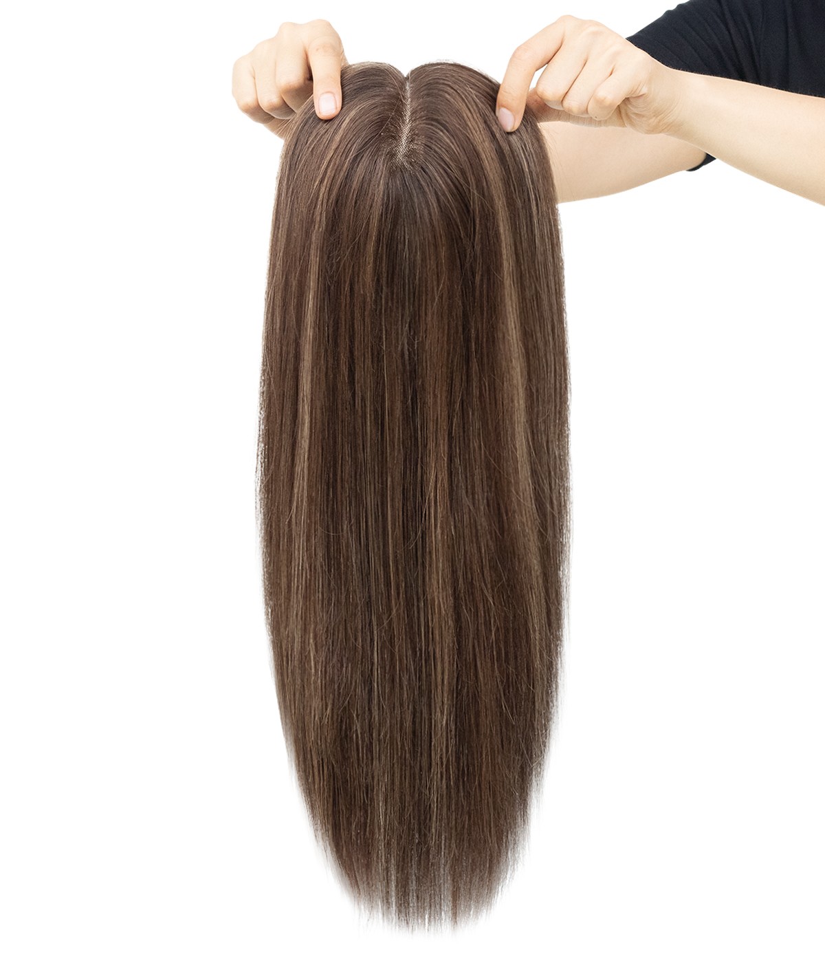 9”x 9” SILK TOP HUMAN HAIR TOPPER WITH WEFT BACK | POPULAR CHOICE 