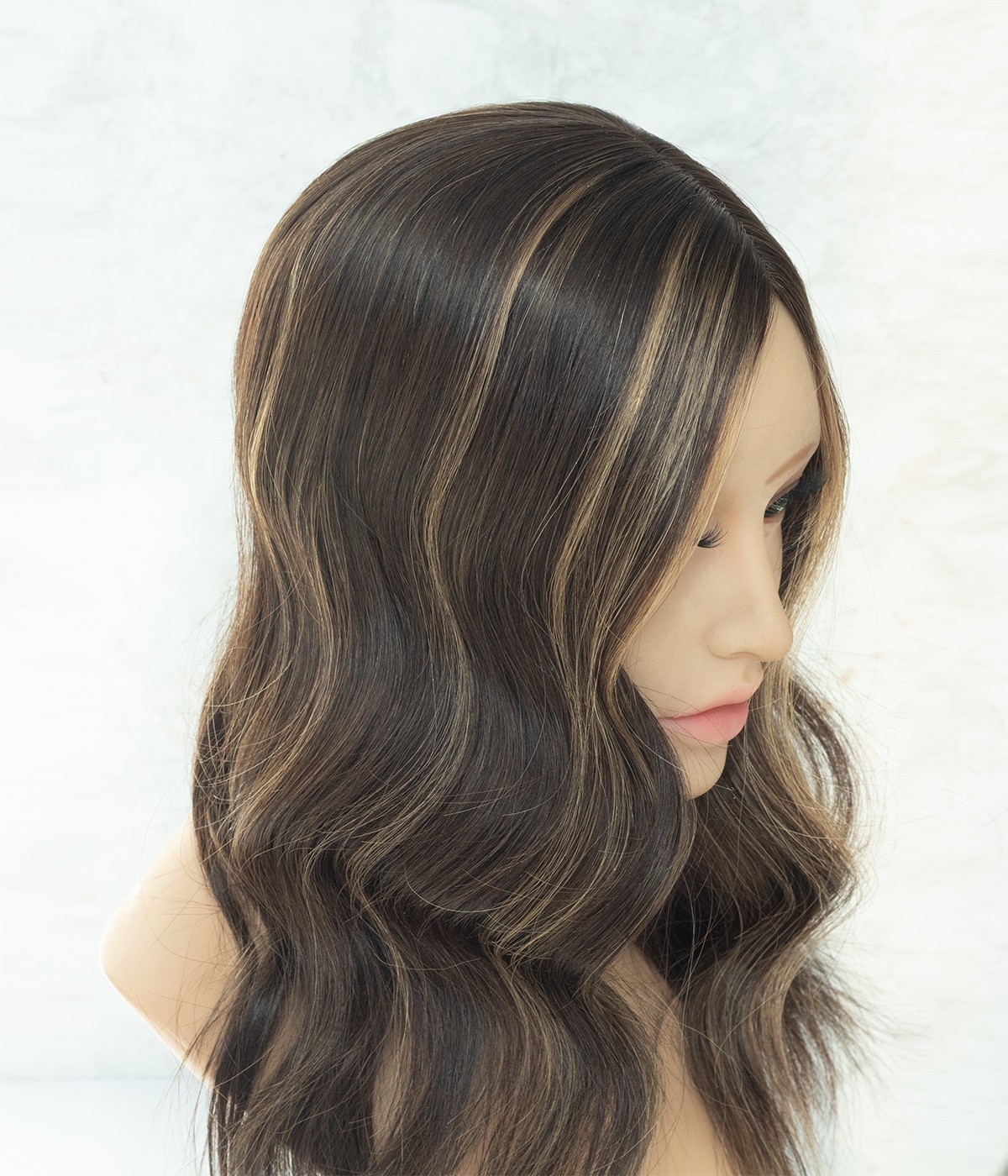7" x 8"  Mono Top Human Hair Topper | With Pre-cut Layers | Free Hair Parting 