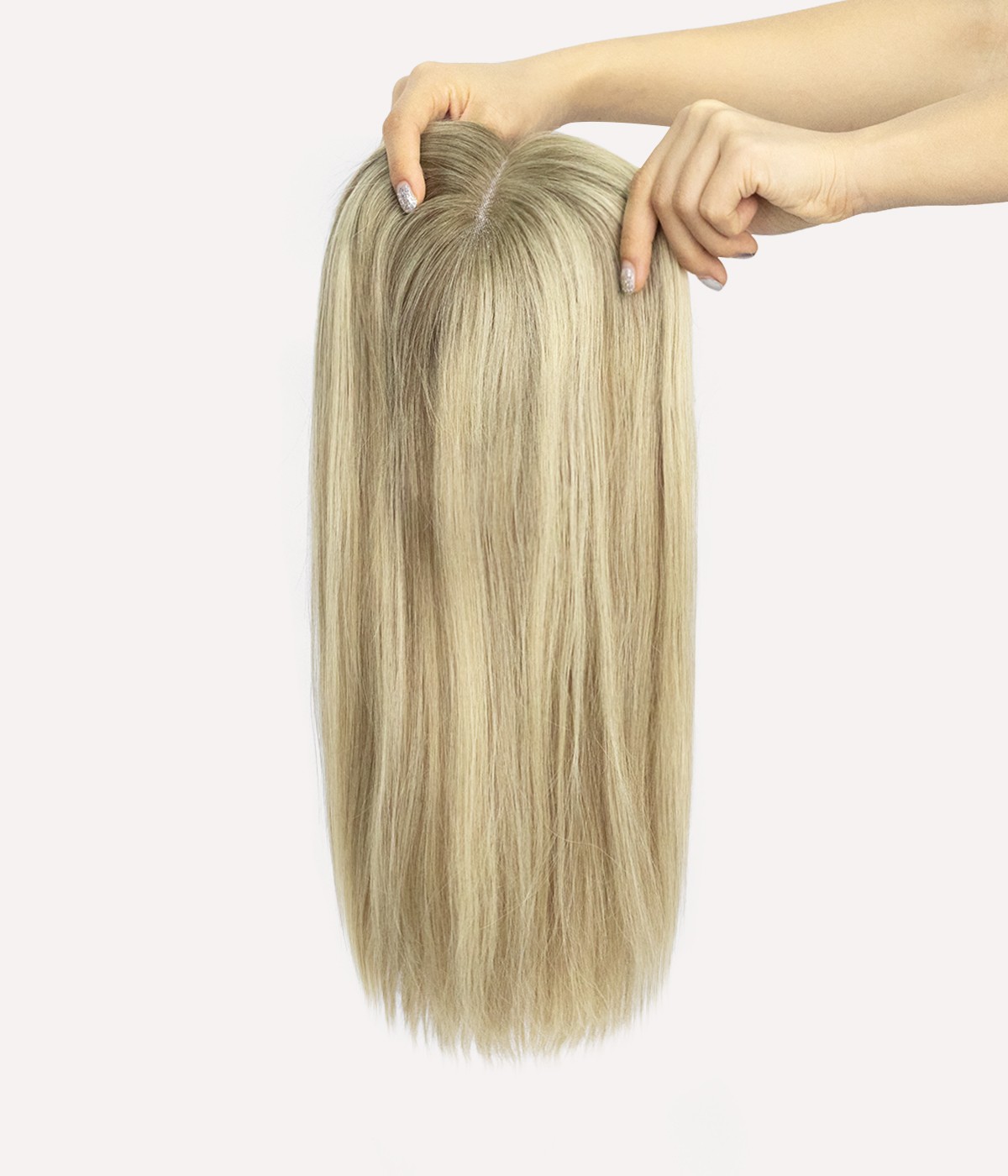9”x 9” SILK TOP HUMAN HAIR TOPPER WITH WEFT BACK | POPULAR CHOICE 