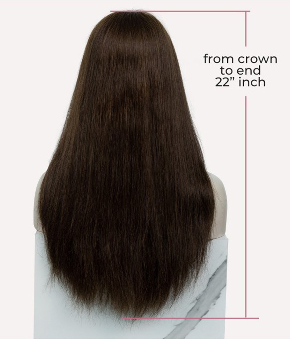 Full Lace Dark Brown Remy Human Hair Wig
