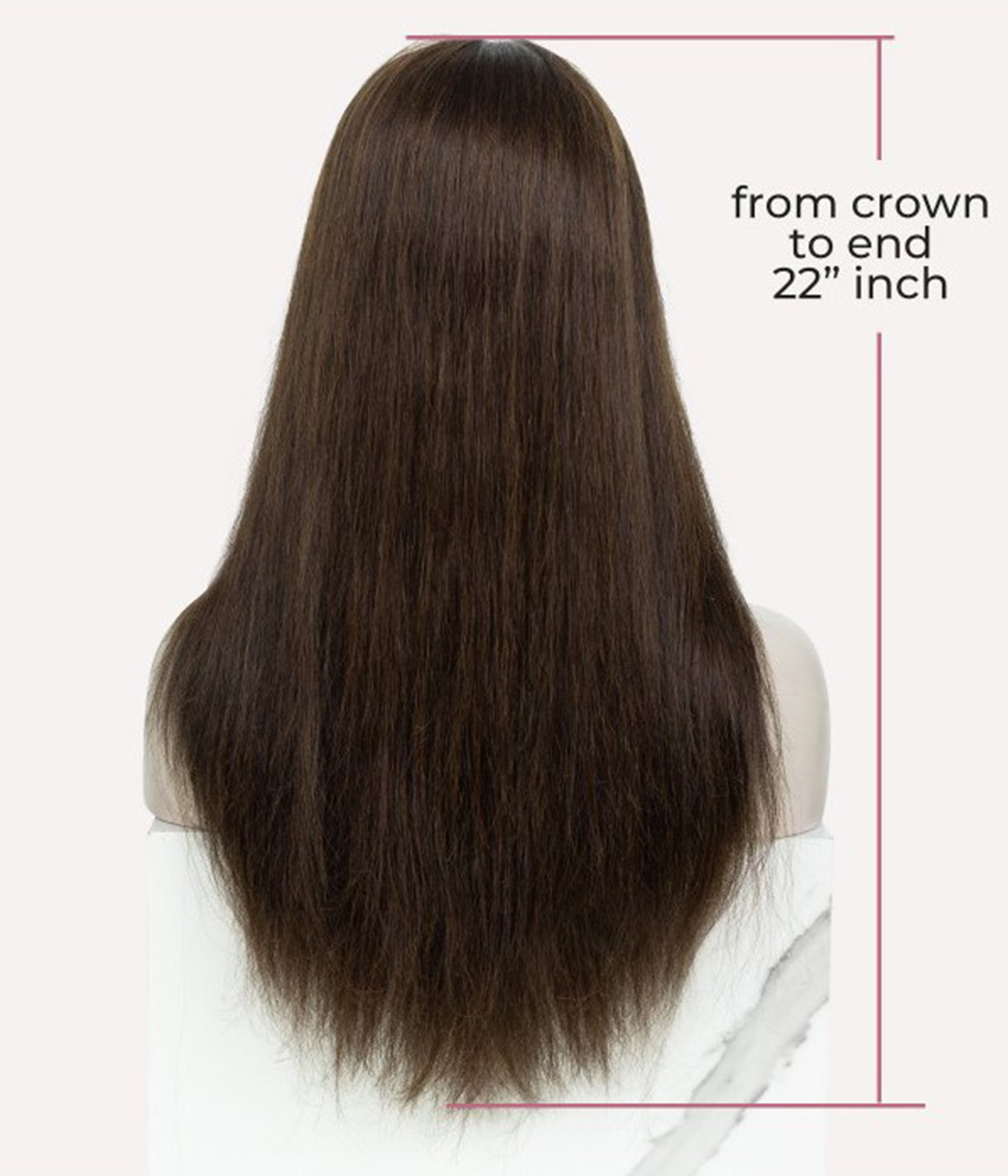Full Lace Medium Brown Remy Human Hair Wig
