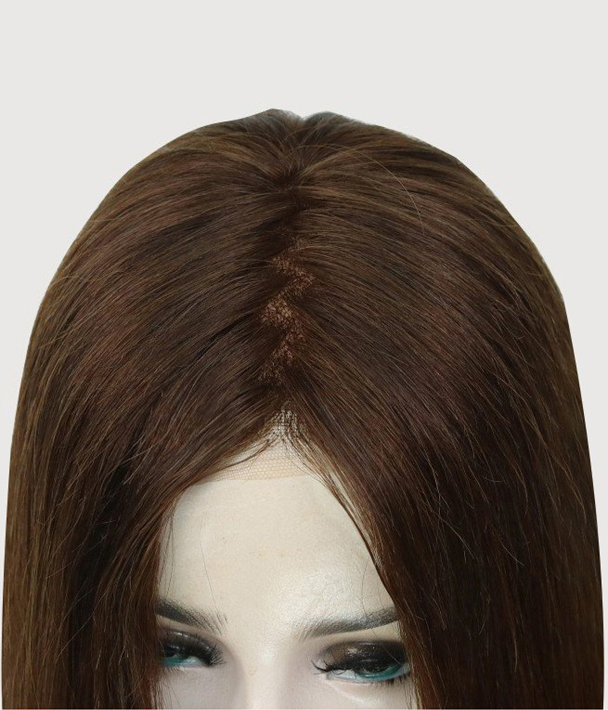 Mono Top Brown Remy Human Hair Wig | Lace Front 