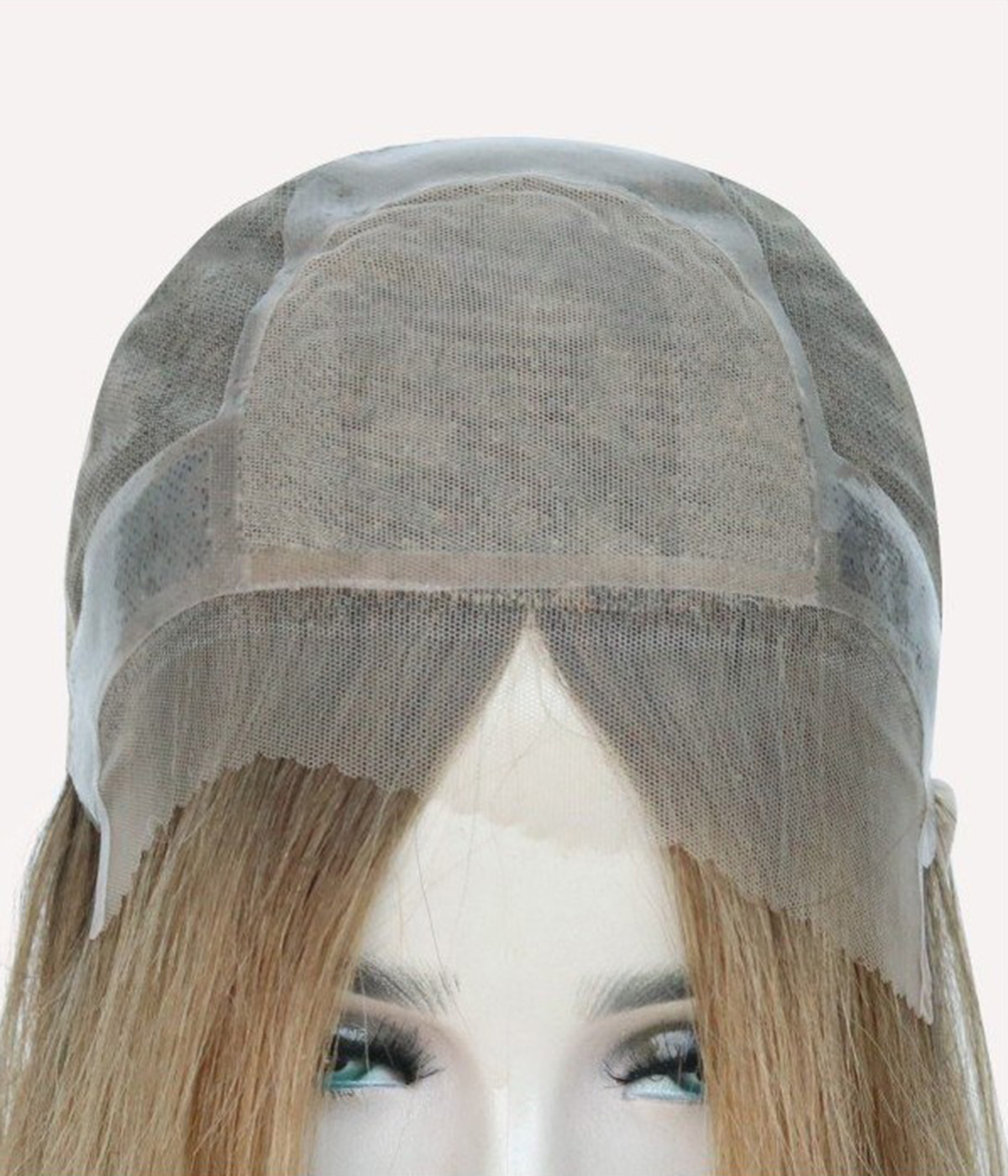 Silk Top Full Hand tied Cap With Silicone Wig For Sensitive Scalp