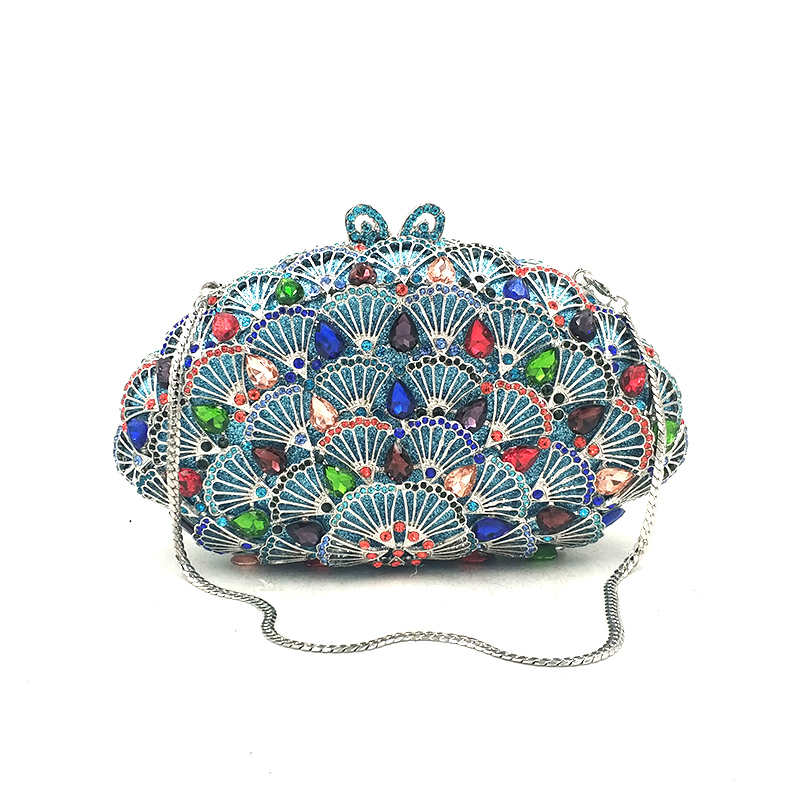 Colorful Scallop Clutch