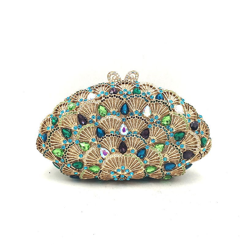 Colorful Scallop Clutch