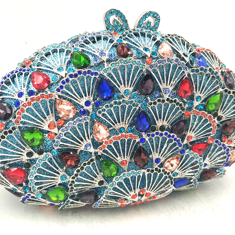 Colorful Scallop Clutch