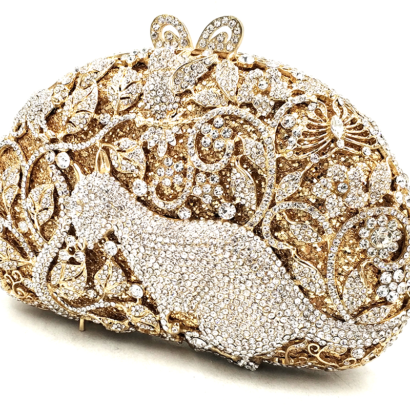 Lovely Kangaroo Crystal Bag