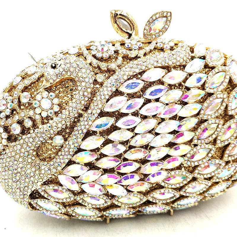 Swan Diamond Clutch