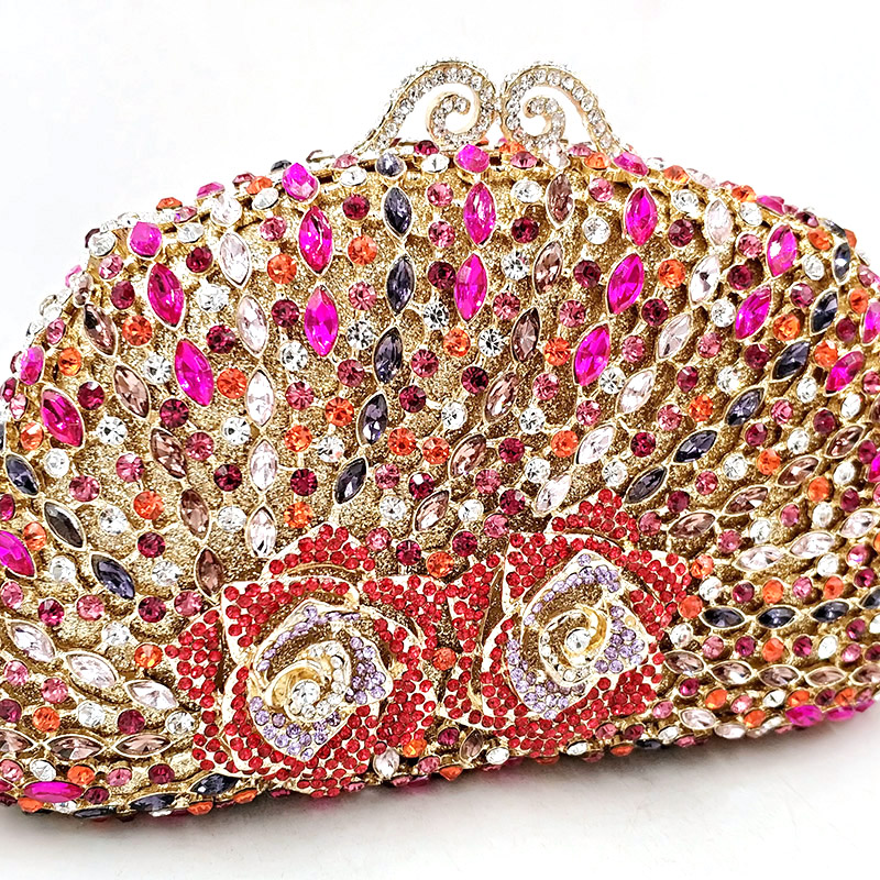 Rose Crystal Purse