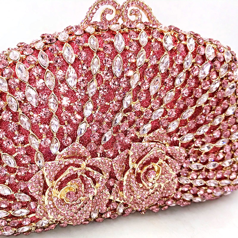 Rose Crystal Purse