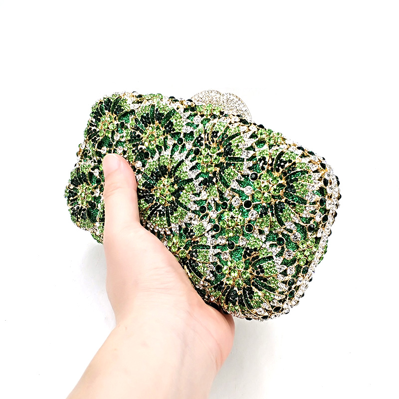 Flower Crystal Purse