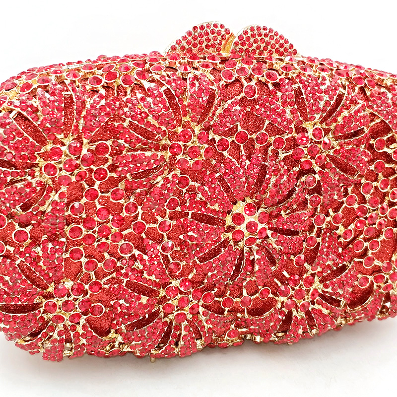 Flower Crystal Purse