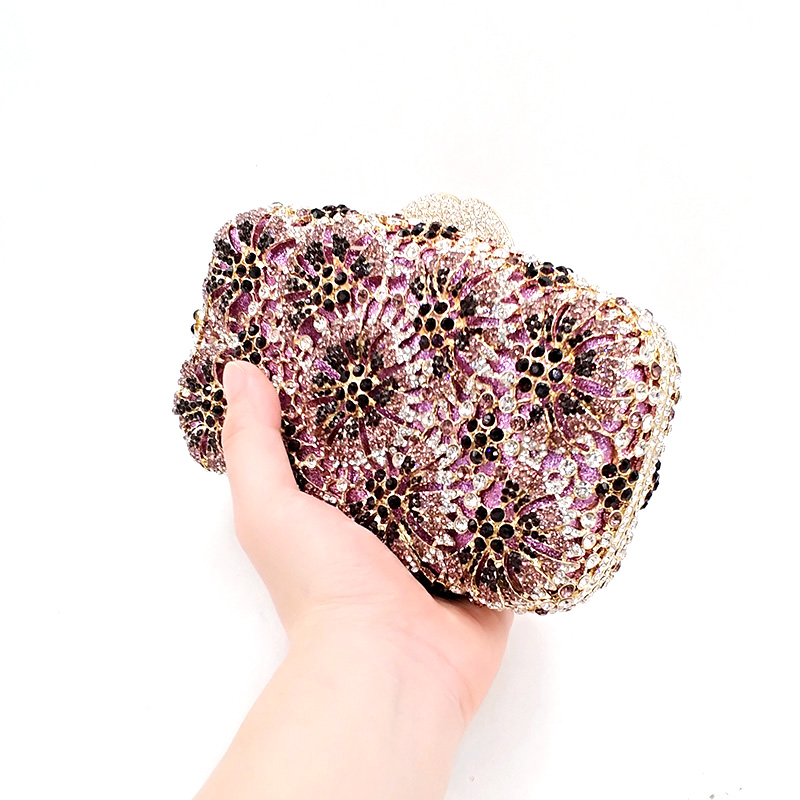 Flower Crystal Purse