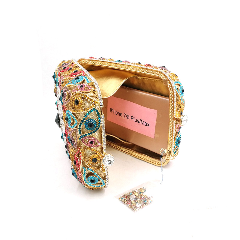 Chequered Diamond Bridal Purse