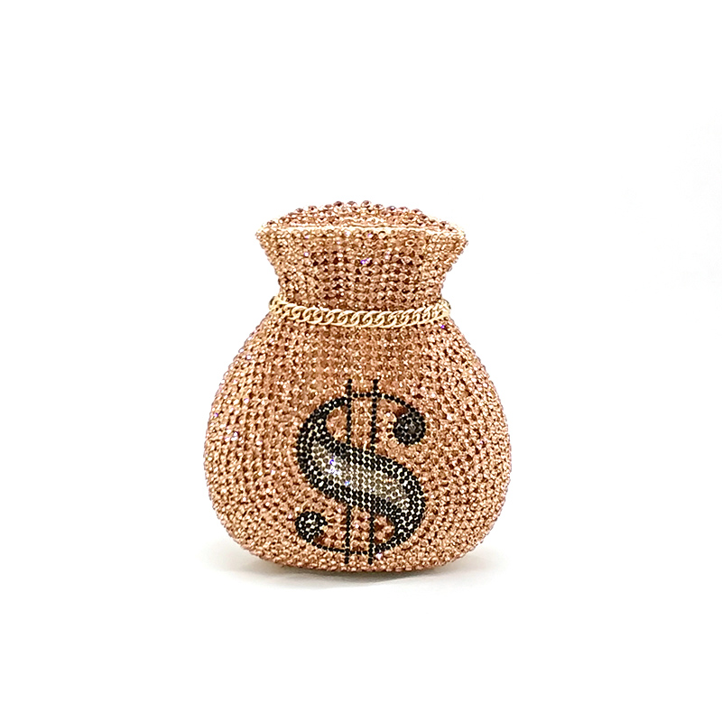 Money Rhinestone Purse
