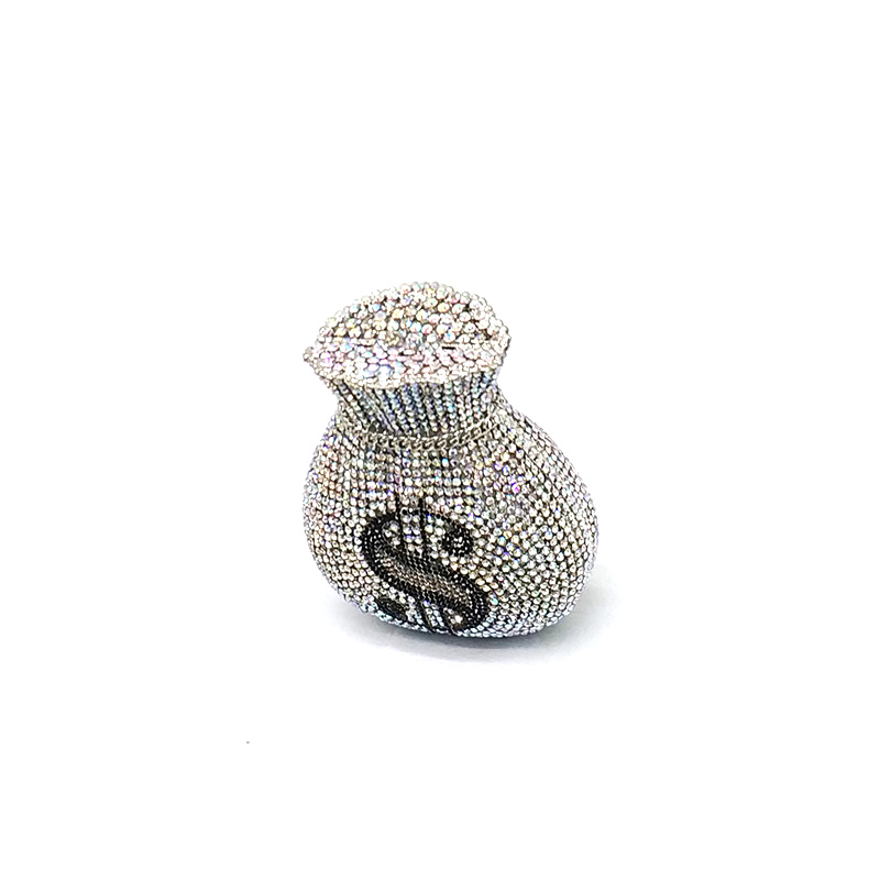 Money Rhinestone Purse