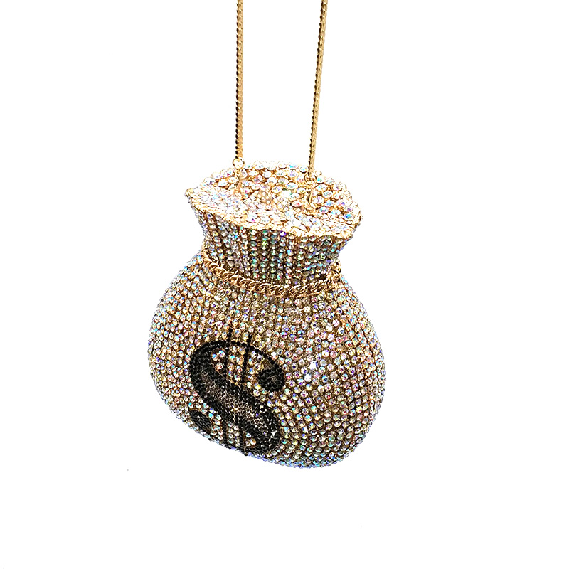 Money Rhinestone Purse