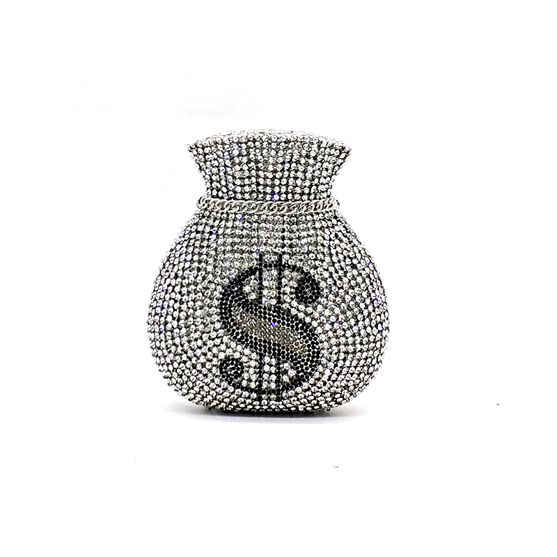 Money Rhinestone Purse
