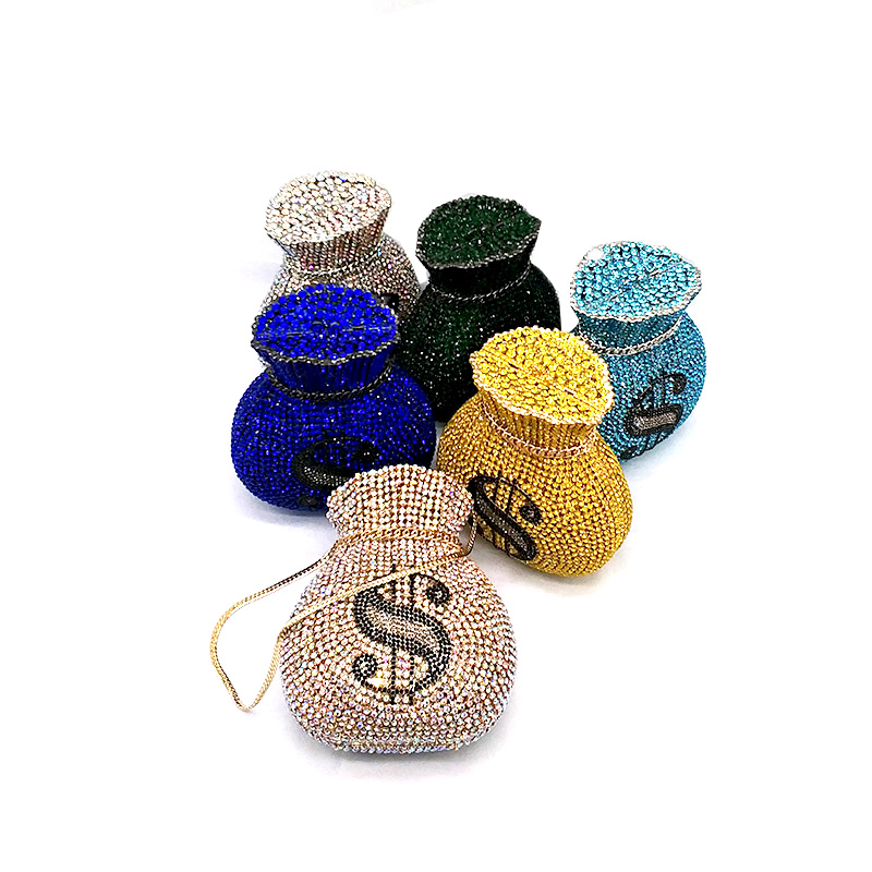 Money Rhinestone Purse