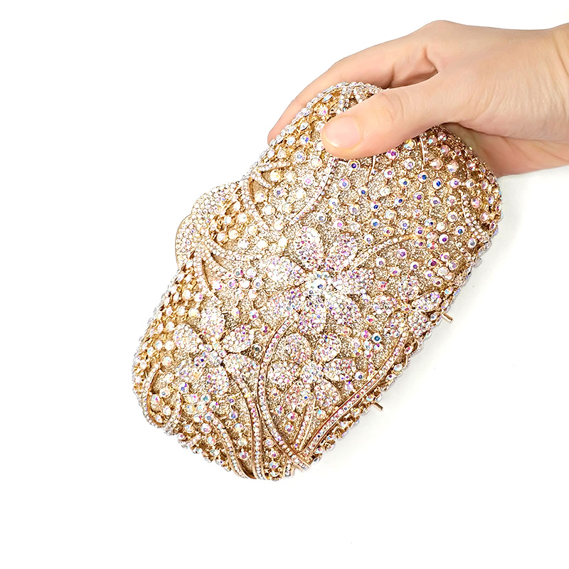 Flower Crystal Purse