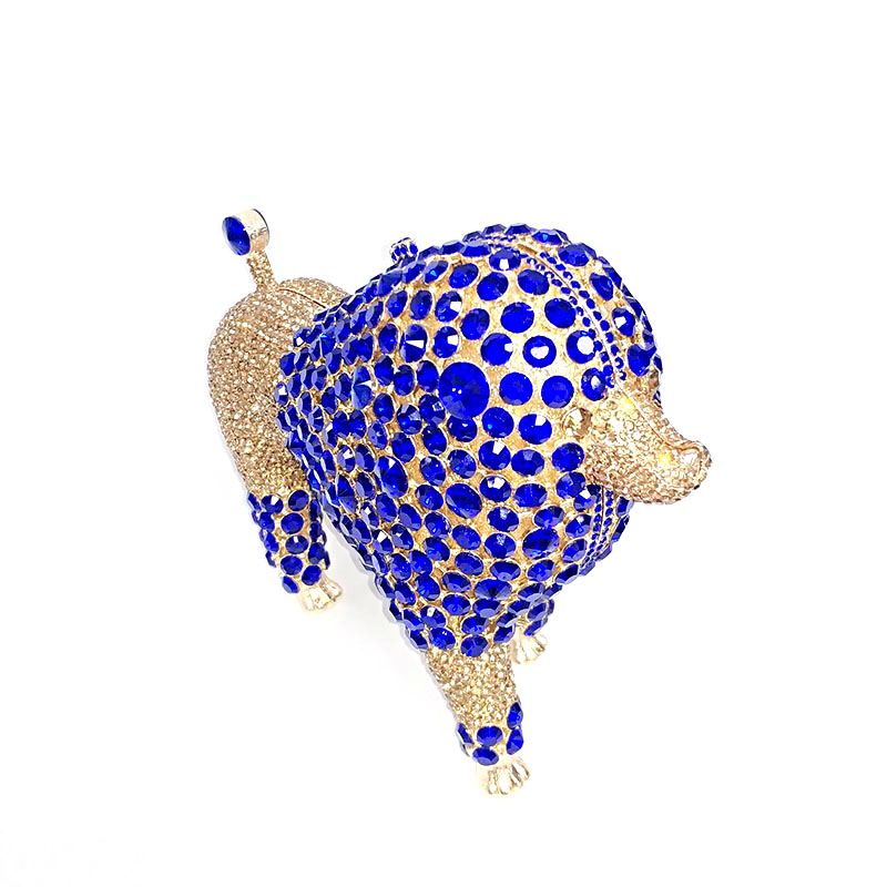 Dog Rhinestone Clutch