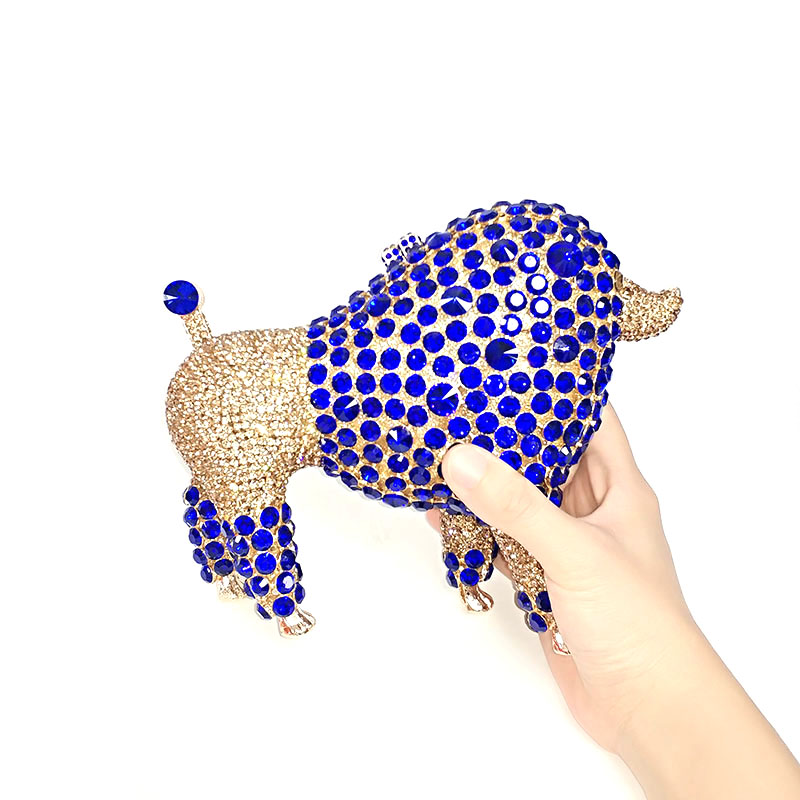 Dog Rhinestone Clutch