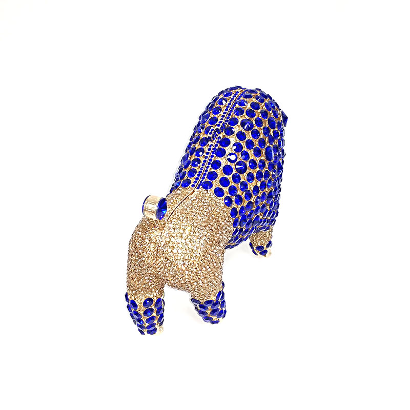 Dog Rhinestone Clutch