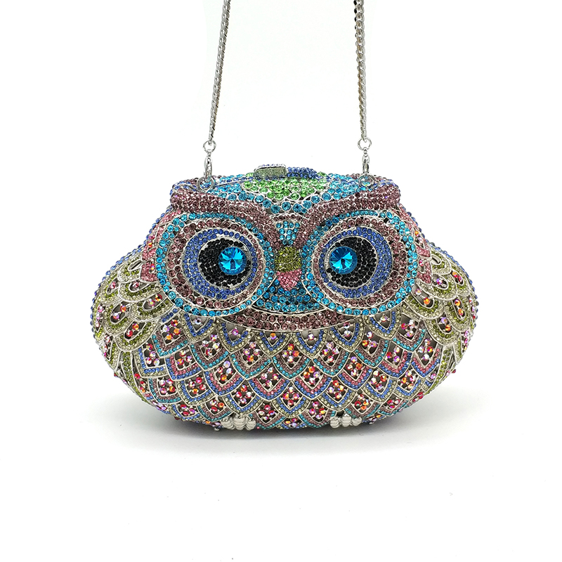 Owl Rhinestone Purse
