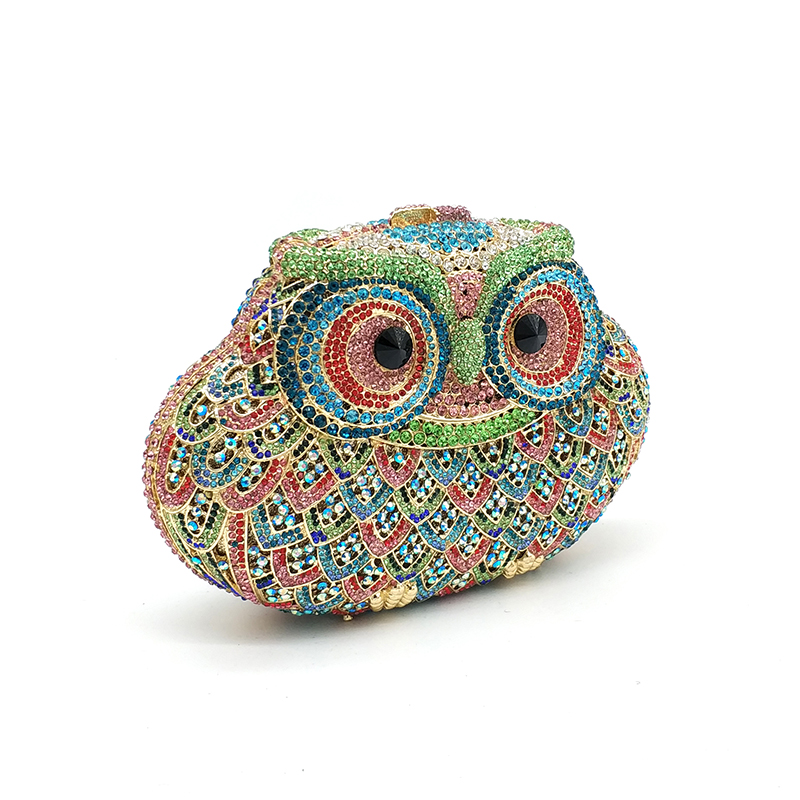 Owl Rhinestone Purse