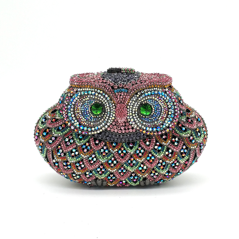 Owl Rhinestone Purse