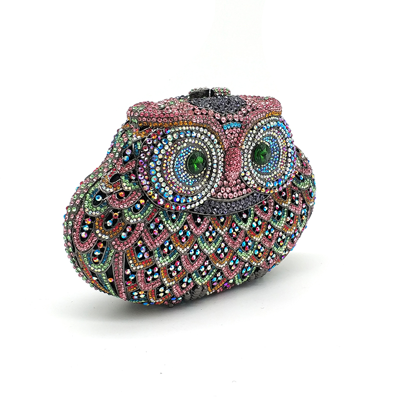Owl Rhinestone Purse