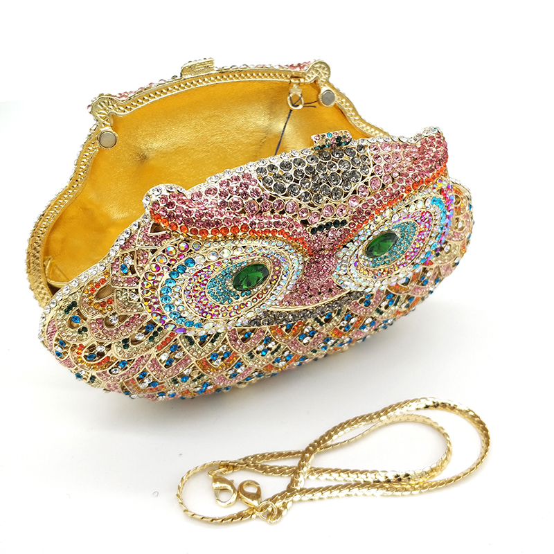 Owl Rhinestone Purse