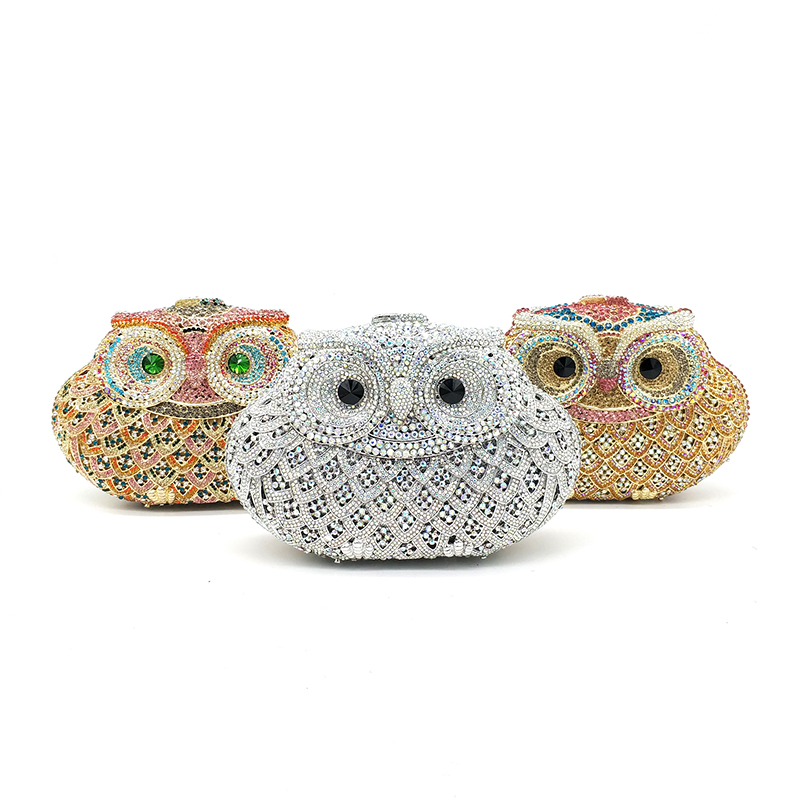Owl Rhinestone Purse