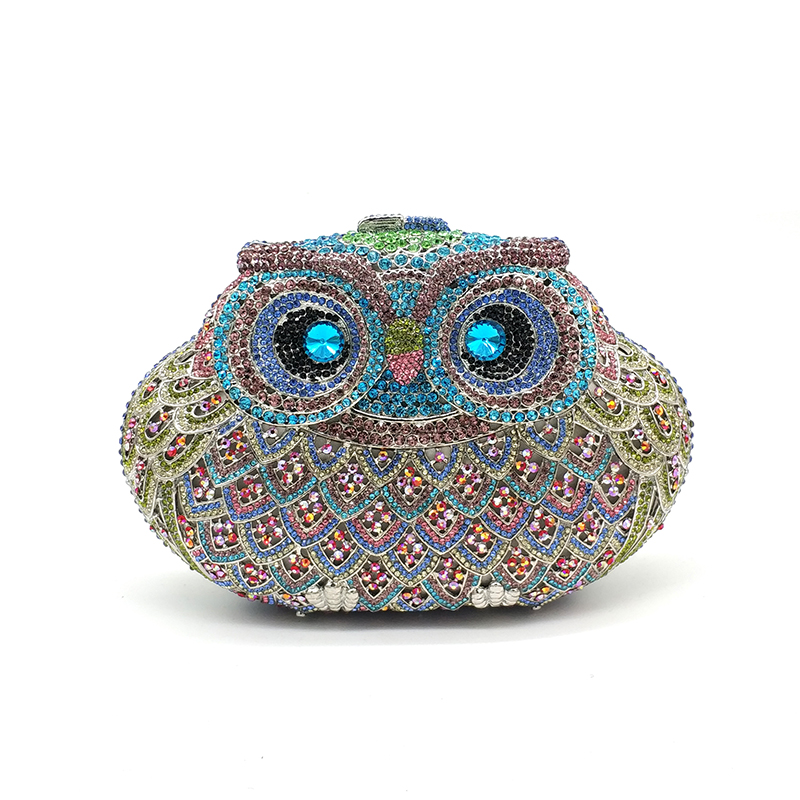 Owl Rhinestone Purse