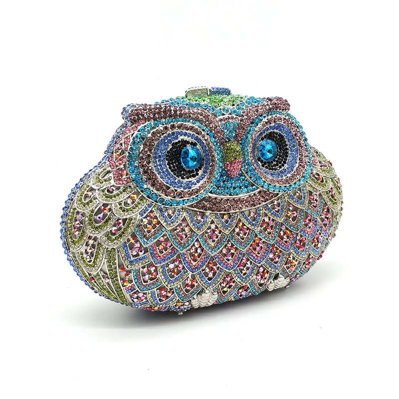 Owl Rhinestone Purse