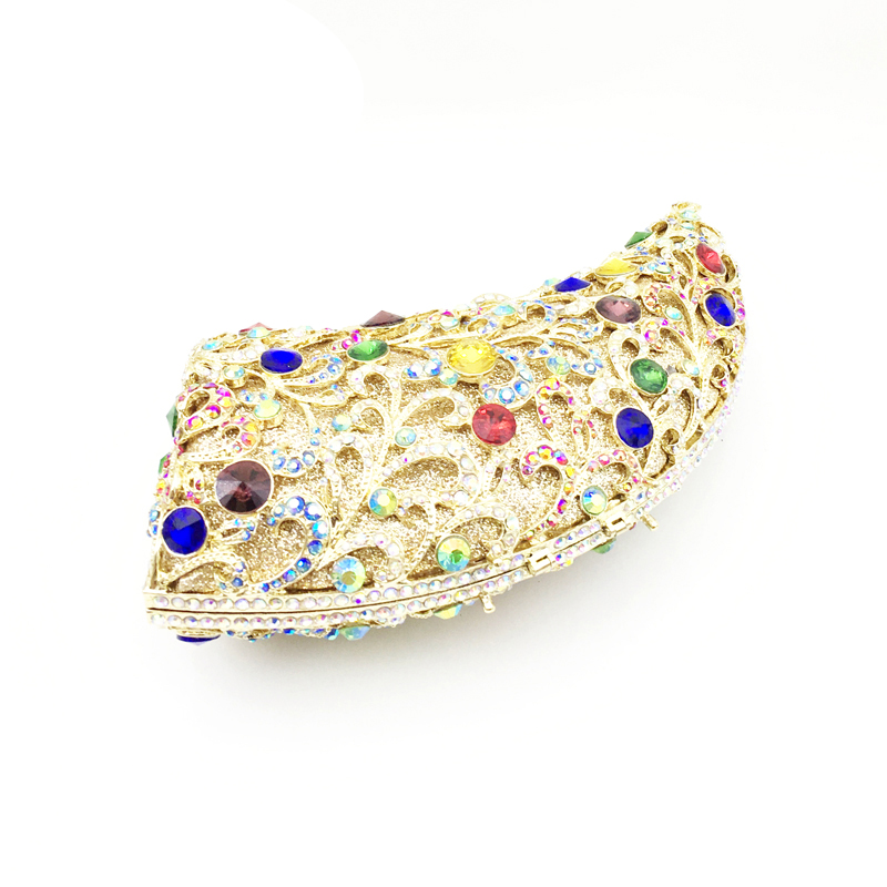[Copy]Round Classical Crystal Clutch