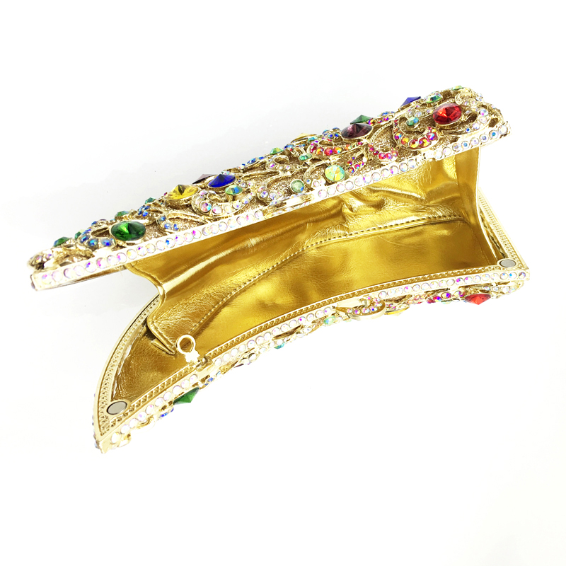 [Copy]Round Classical Crystal Clutch