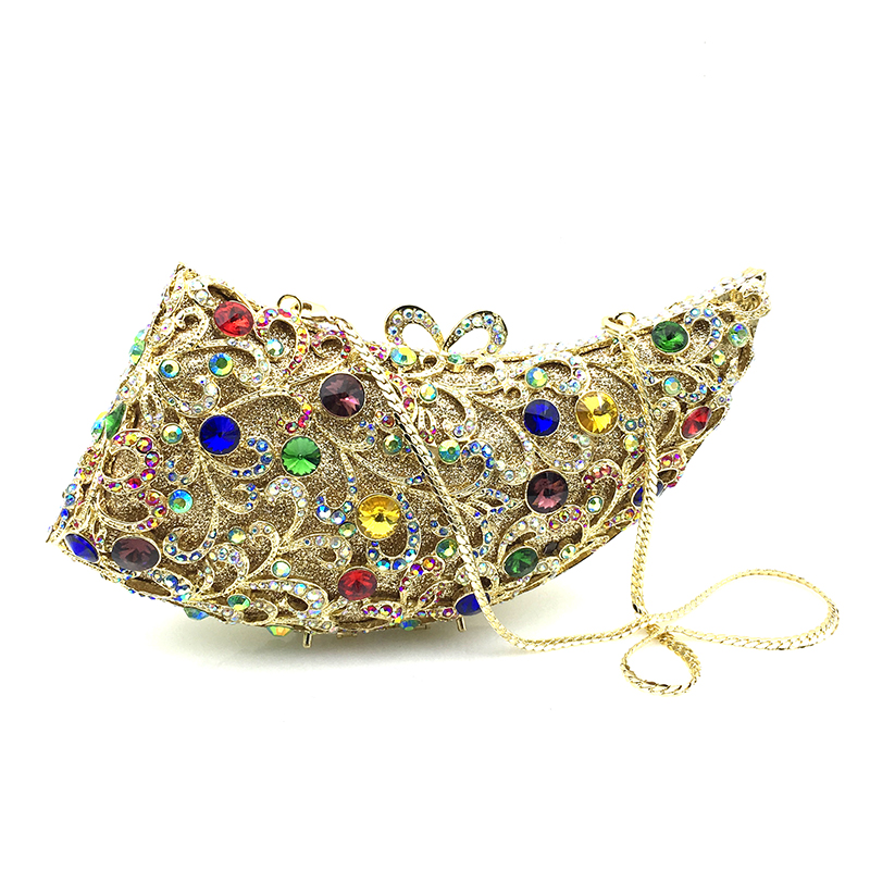 [Copy]Round Classical Crystal Clutch