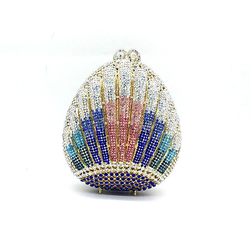 Colorful Shell Clutch