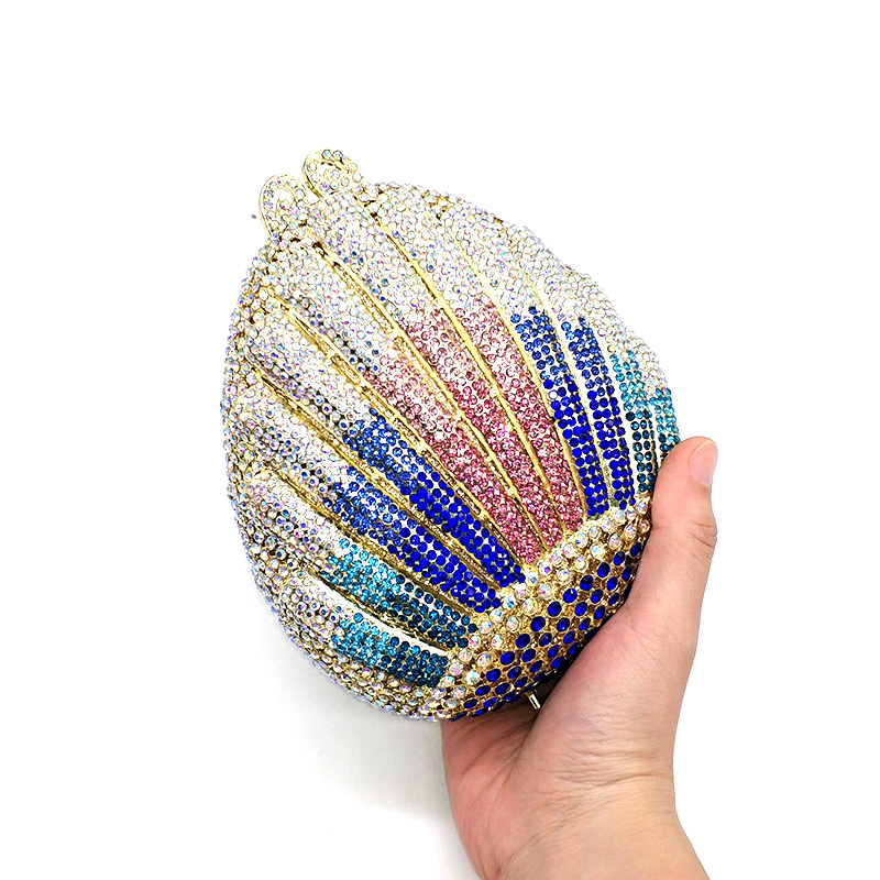 Colorful Shell Clutch