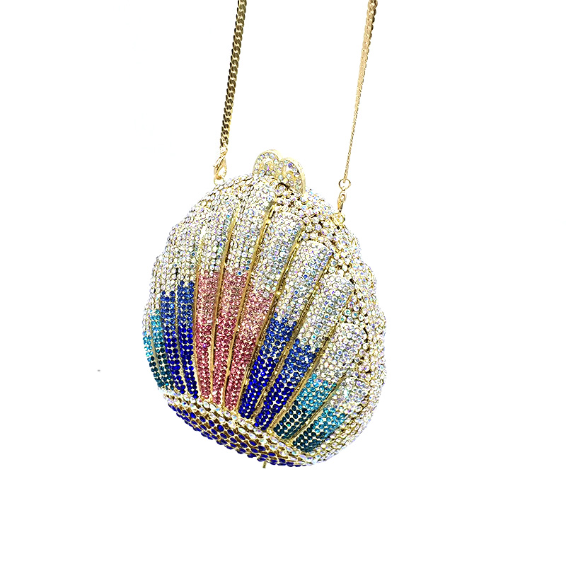 Colorful Shell Clutch